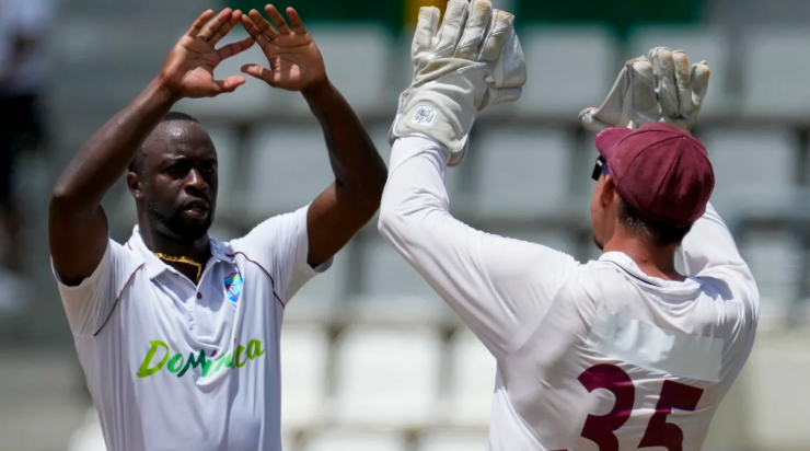 Roach and Seales Propel West Indies Toward Victory Despite Taskin's Heroics