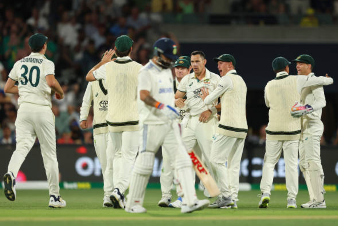 IND vs AUS Pink Ball Test Day 2 Highlights : Australian Pacers Lead the Charge, India Trails by 29 Runs with 5 Wickets Down