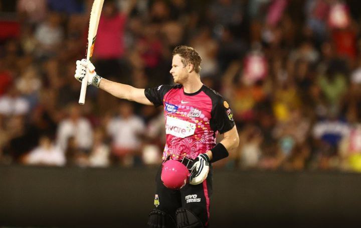 Steve Smith knocks a century in the Big Bash League, leveling the record