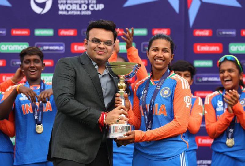 BCCI Announces Rs 5 Crore Cash Prize for India U19 Women's T20 World Cup Victory